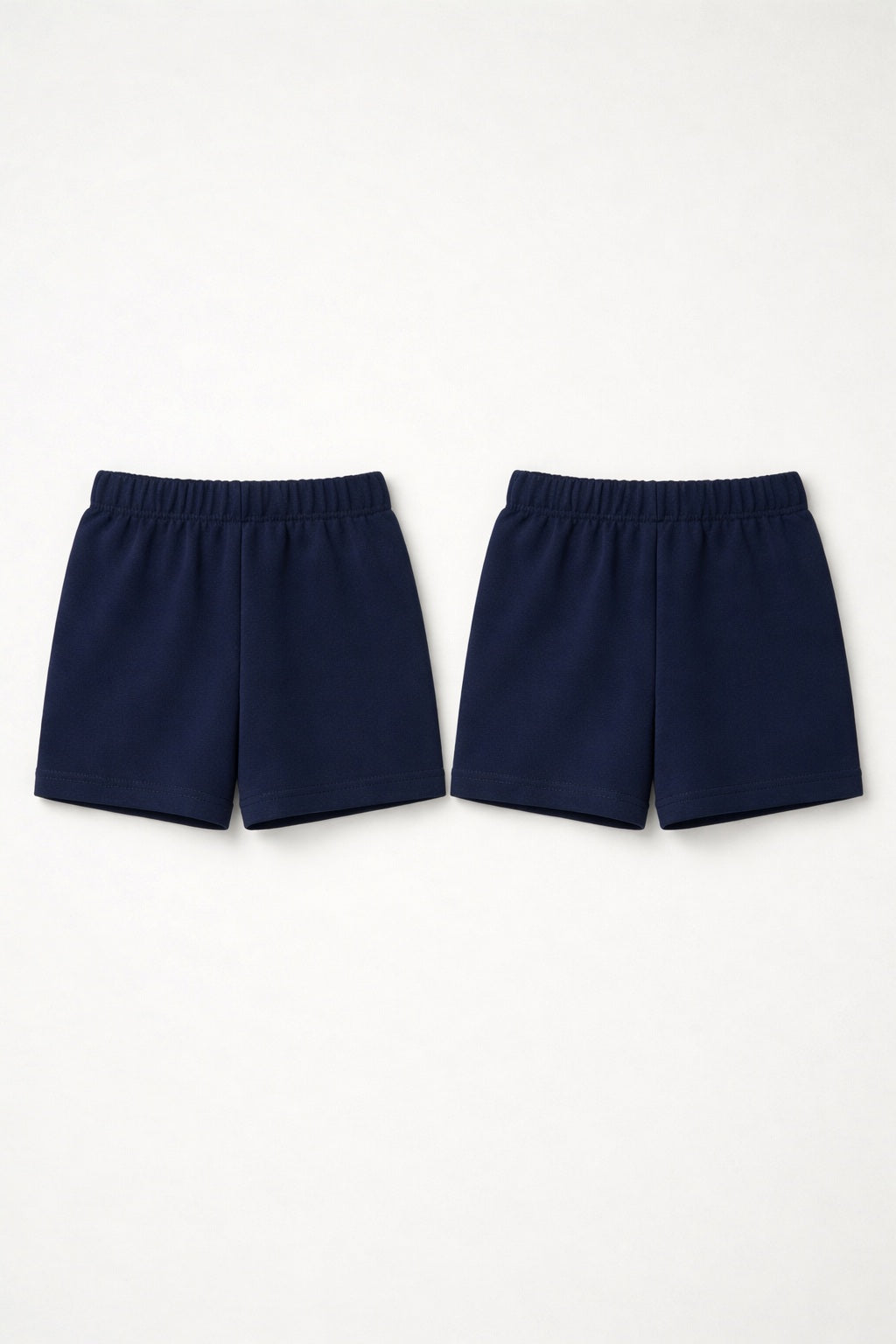 2-piece Set of Basic Woman Cotton Fleece Shorts