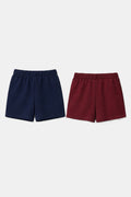 DarkBlueBurgundy2 Shorts