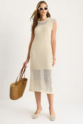 Cream‎ Dress