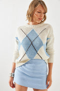 Blue‎ Sweater