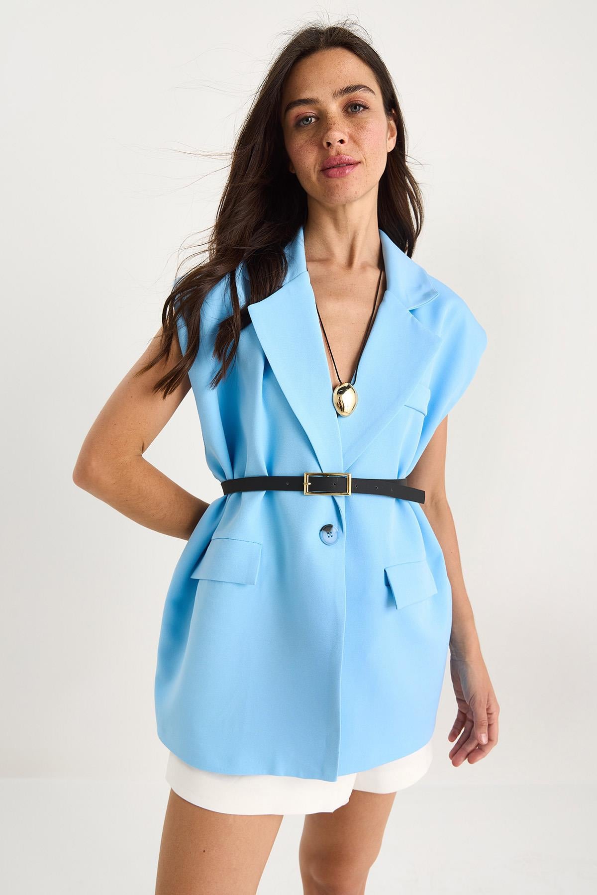 Blue‎ Vest