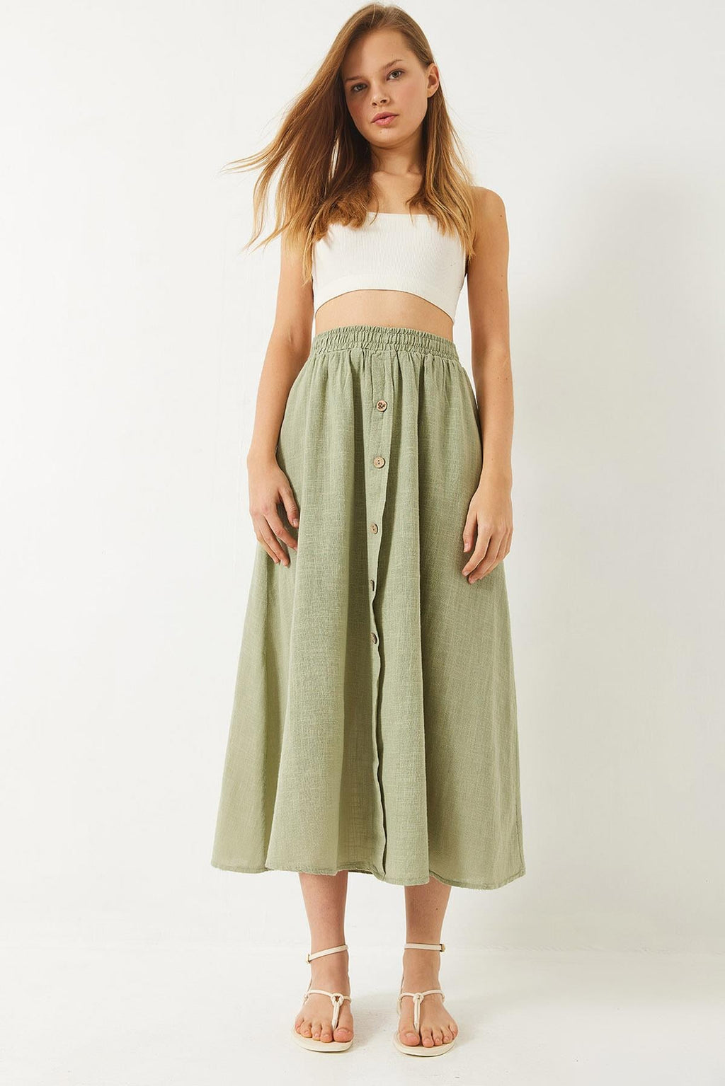 Green‎ Skirt