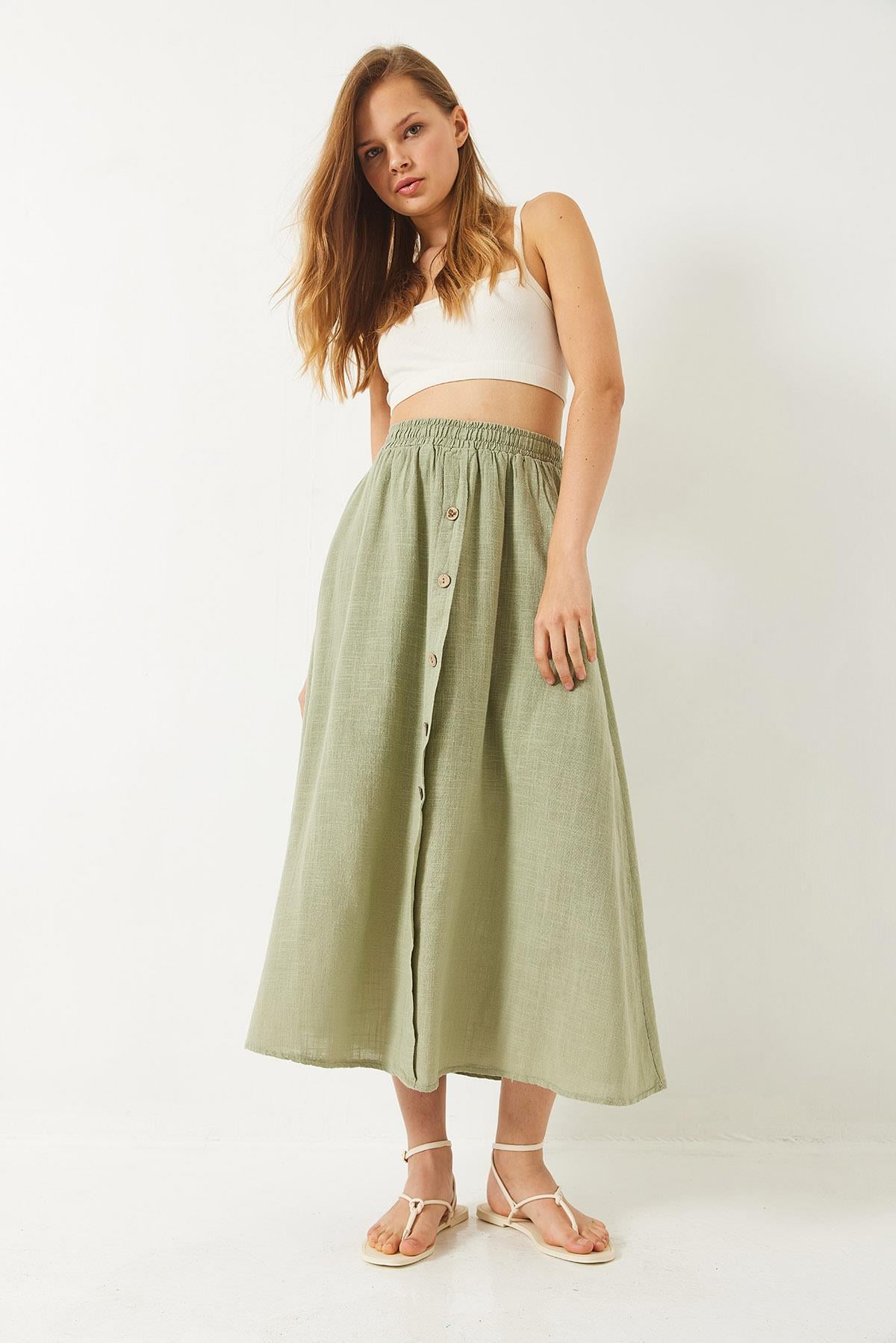 Green‎ Skirt