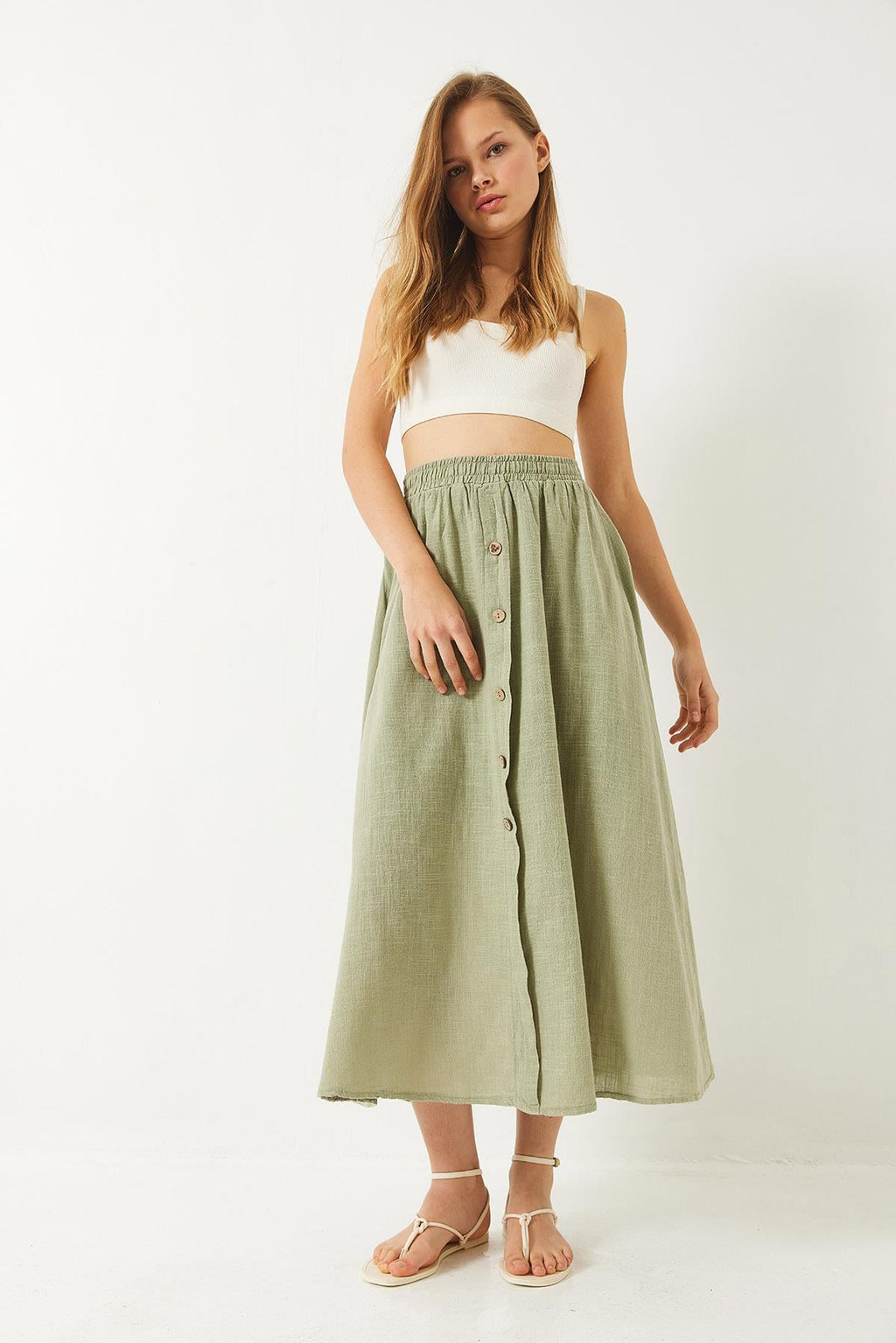 Green‎ Skirt