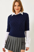 Blue‎ Sweater