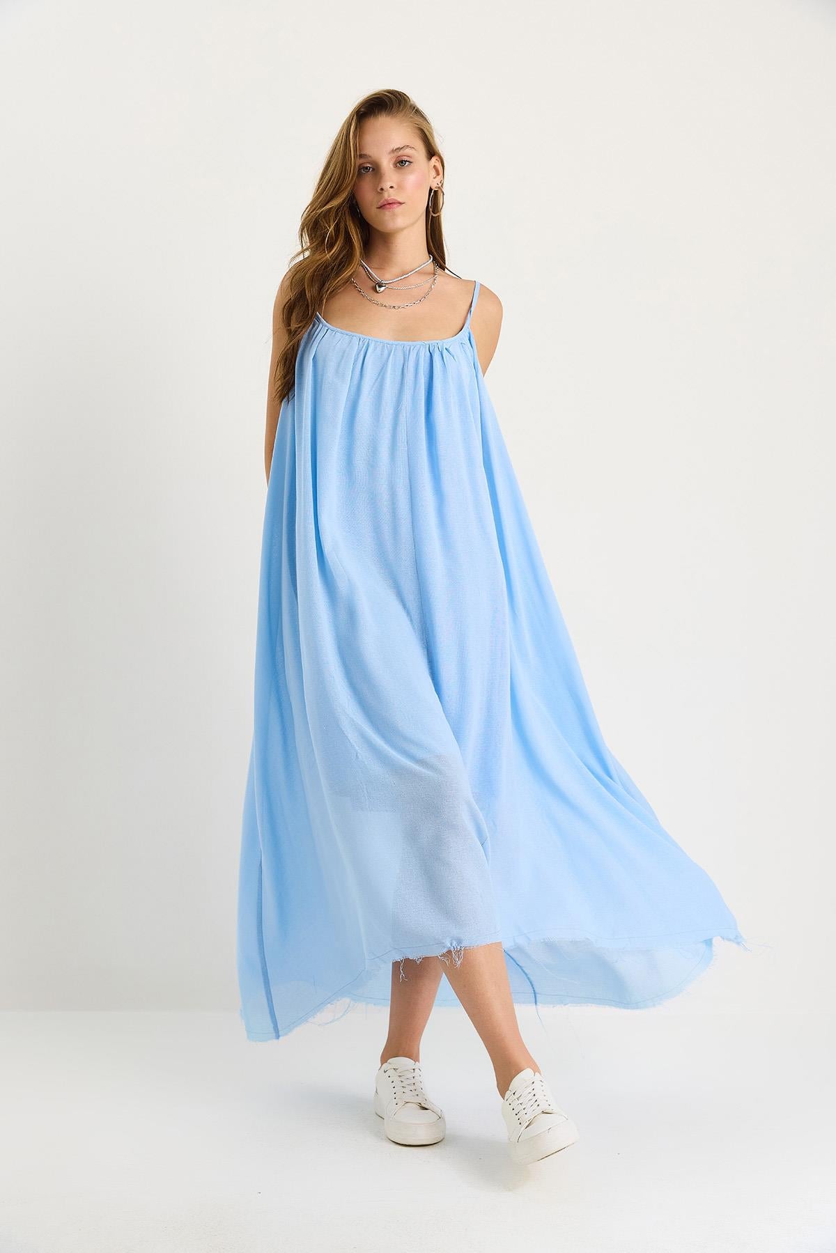 Blue‎ Dress