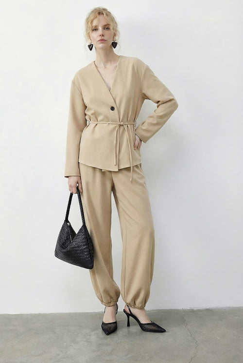Beige Outfit Set