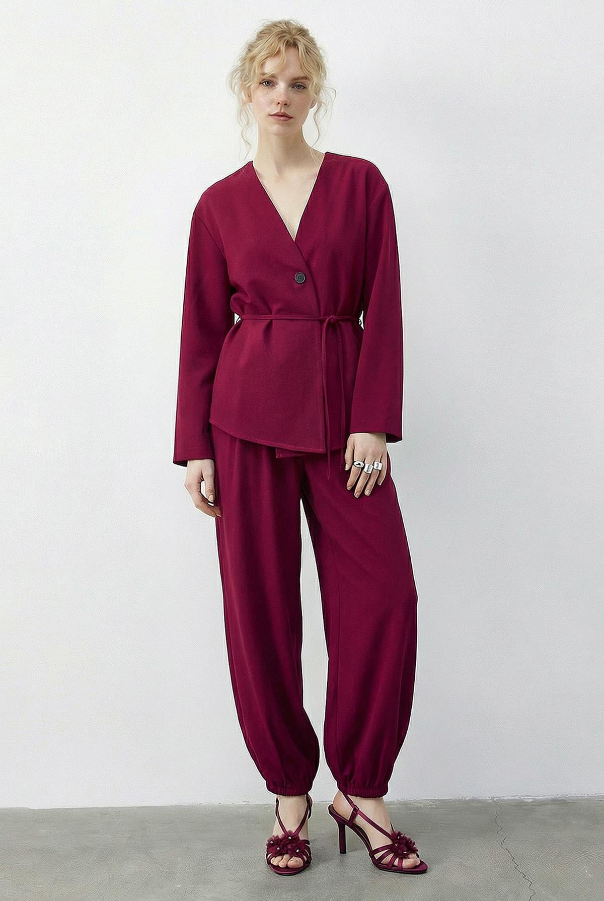 Women's Fuchsia Outfit Set