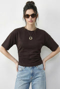 Women's Dark Brown T-Shirt