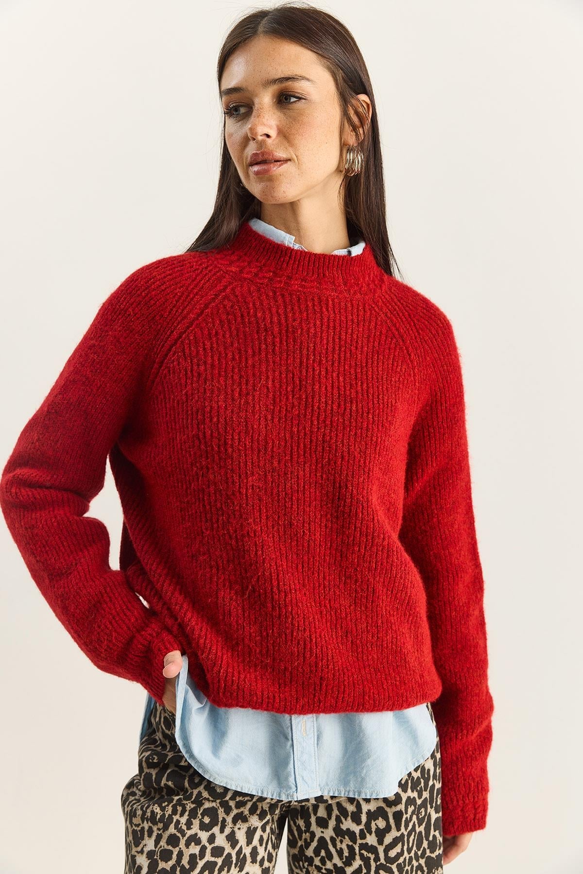 Women's Red Sweater