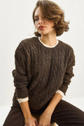 Brown‎ Sweater