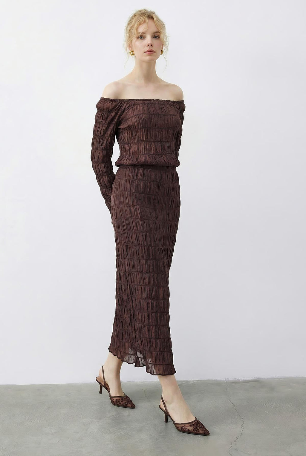 Dark Brown Outfit Set