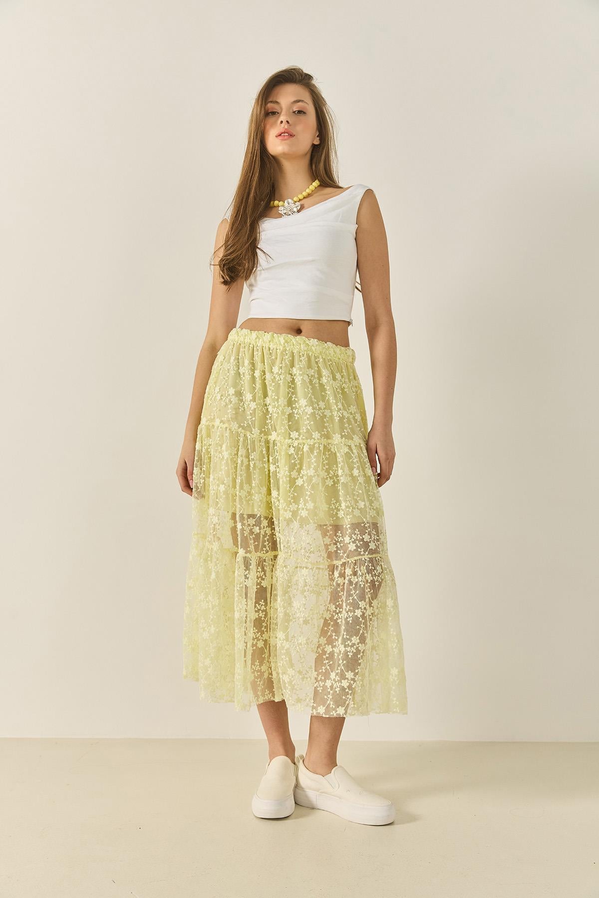 Yellow‎ Skirt