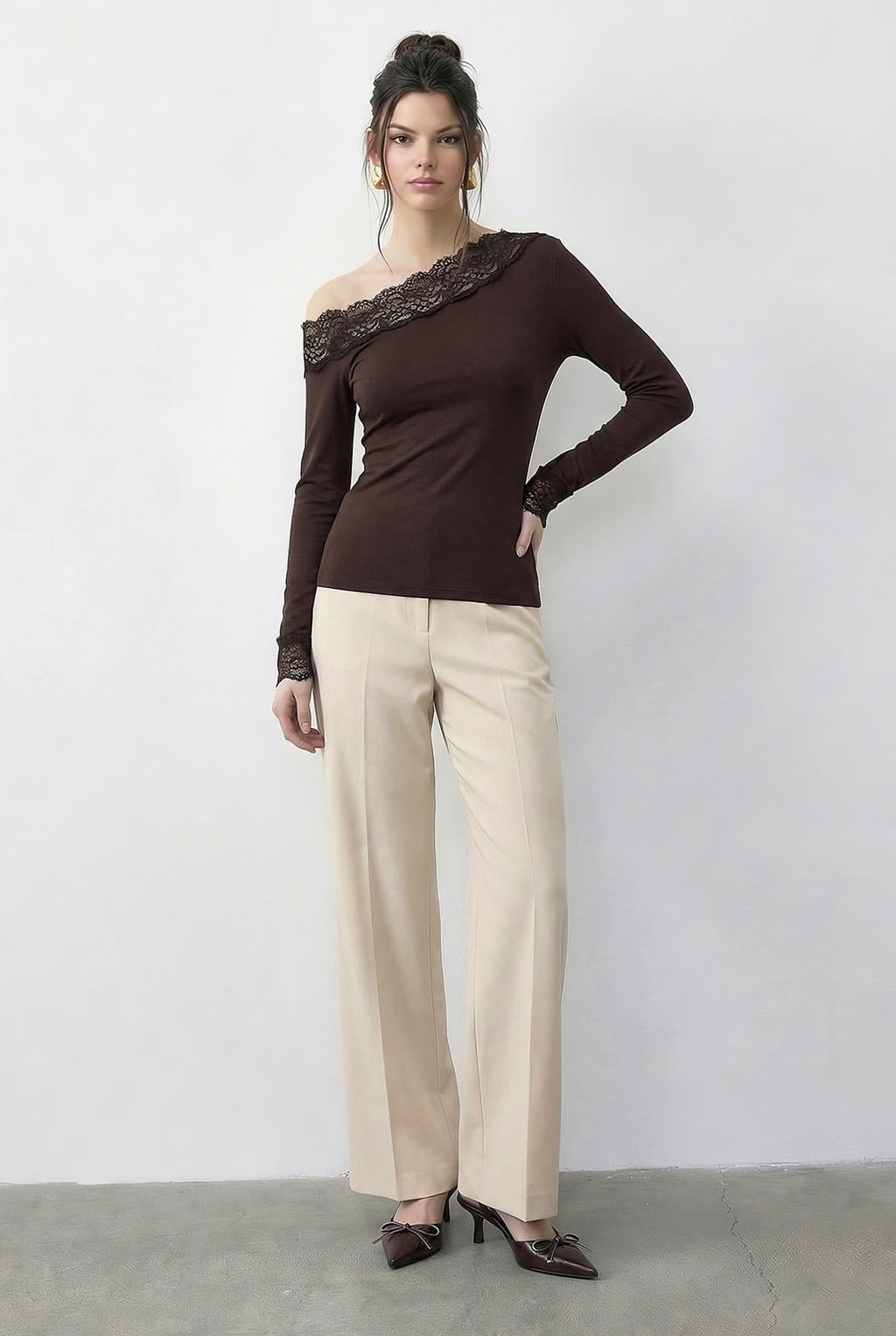 Dark brown Blouse