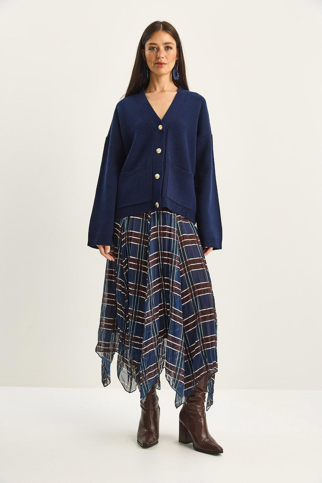 Blue‎ Skirt