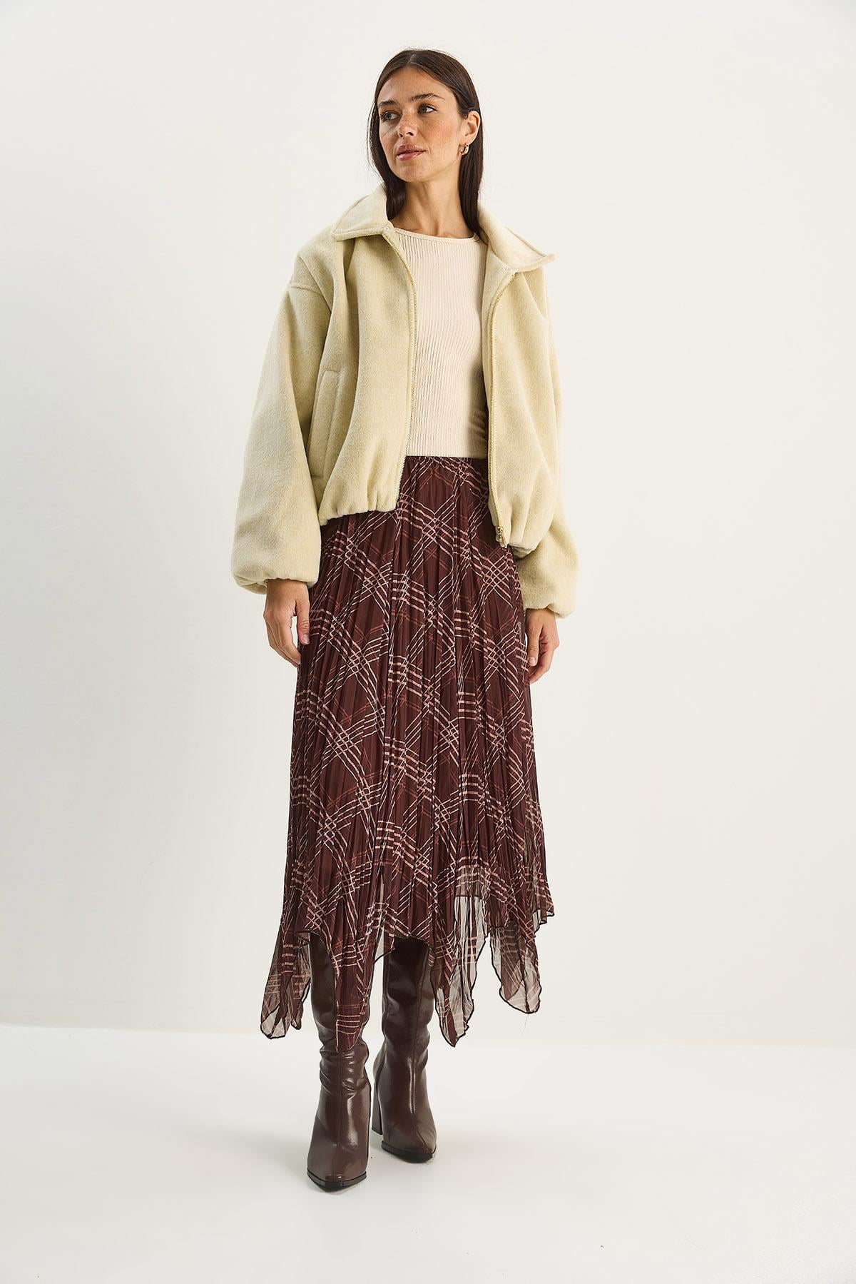 Brown‎ Skirt