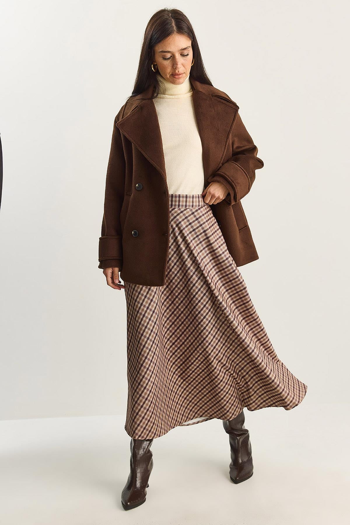 Brown‎ Skirt