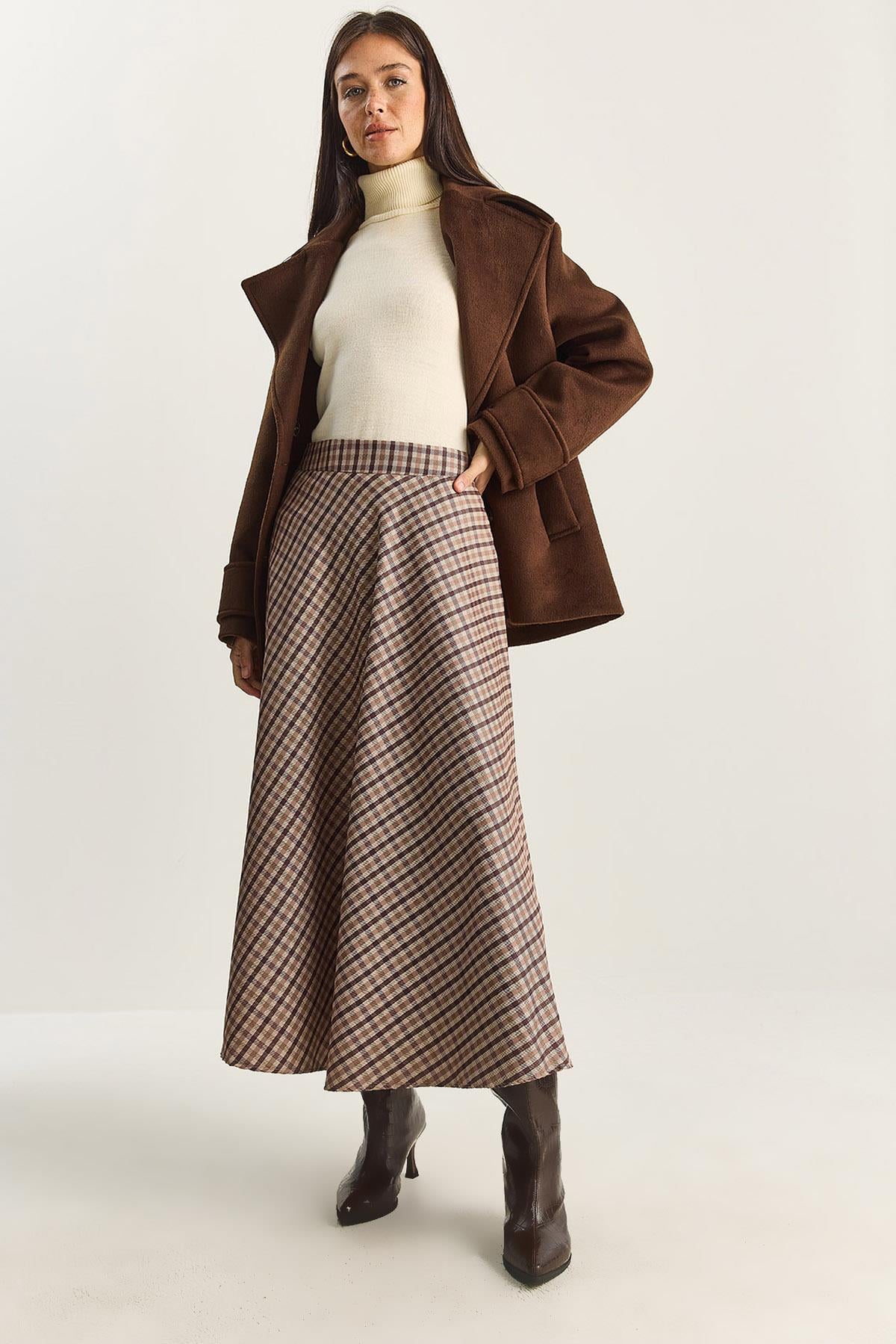 Brown‎ Skirt