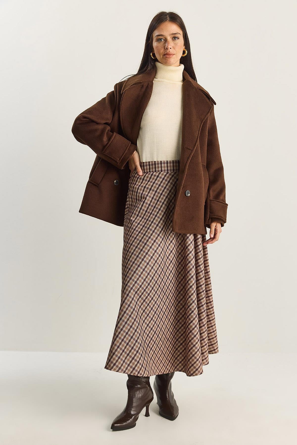 Brown‎ Skirt