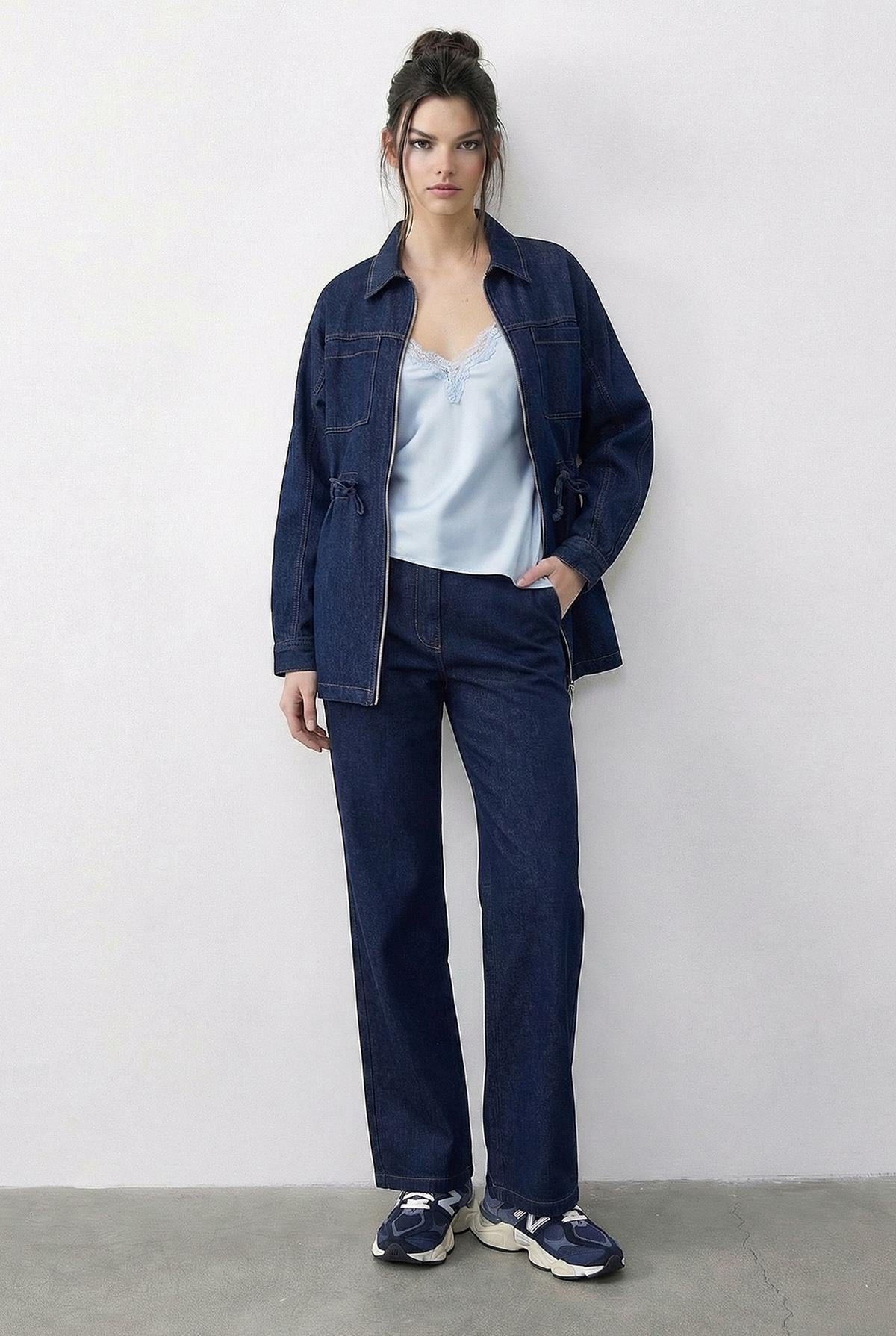 Women's Dark Blue Outfit Set