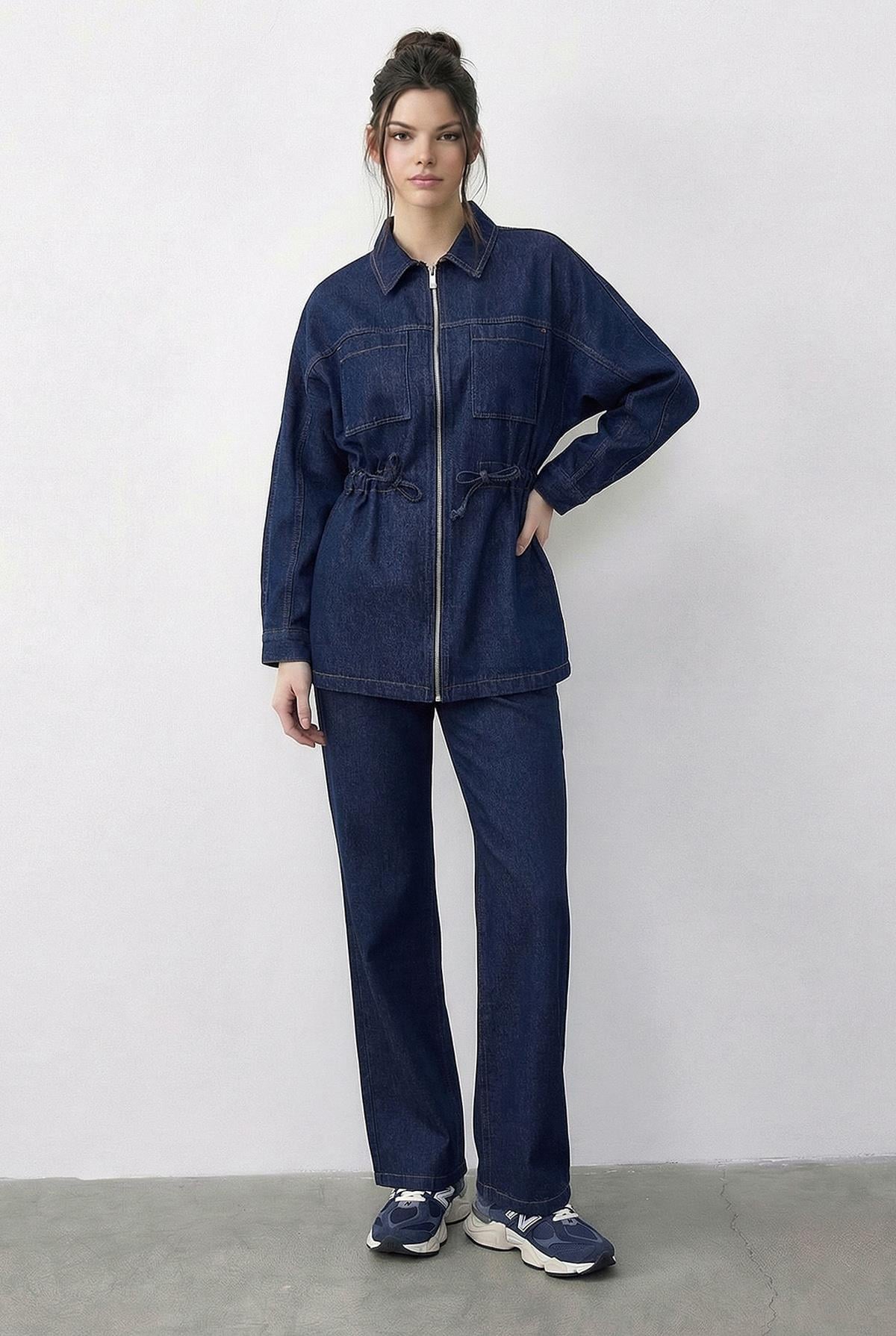 Women's Dark Blue Outfit Set