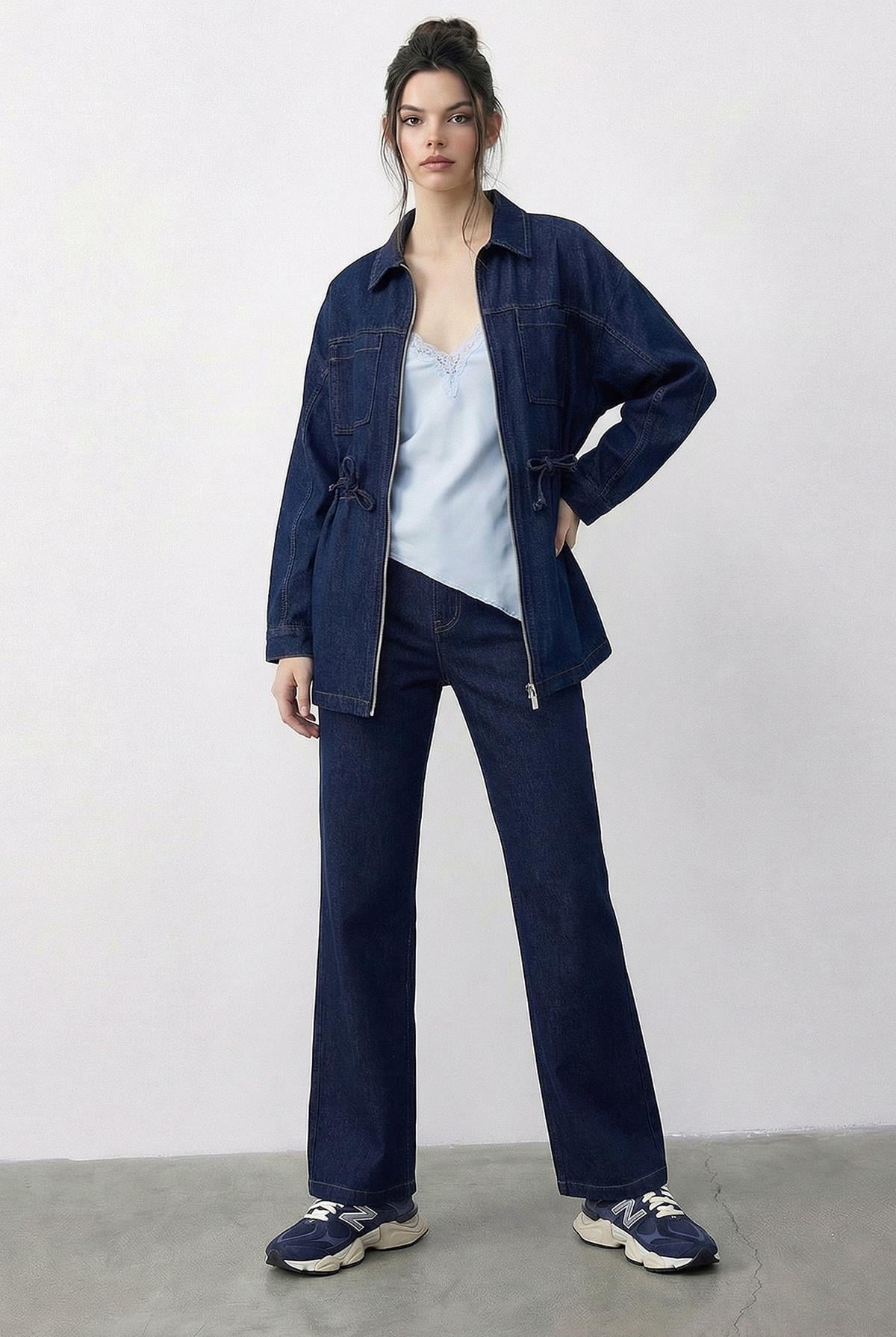 Women's Dark Blue Outfit Set