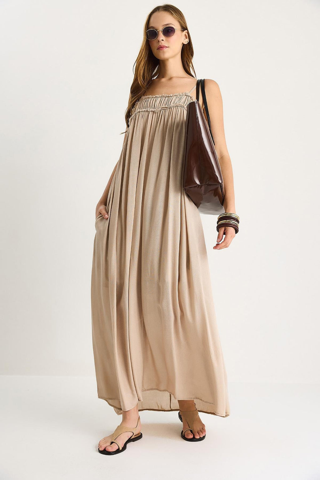 Beige‎ Dress