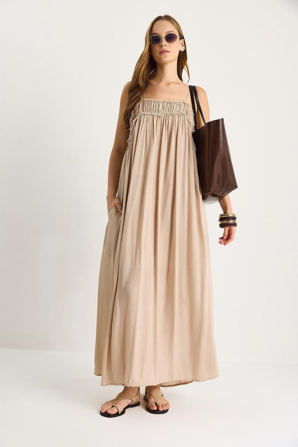 Beige‎ Dress