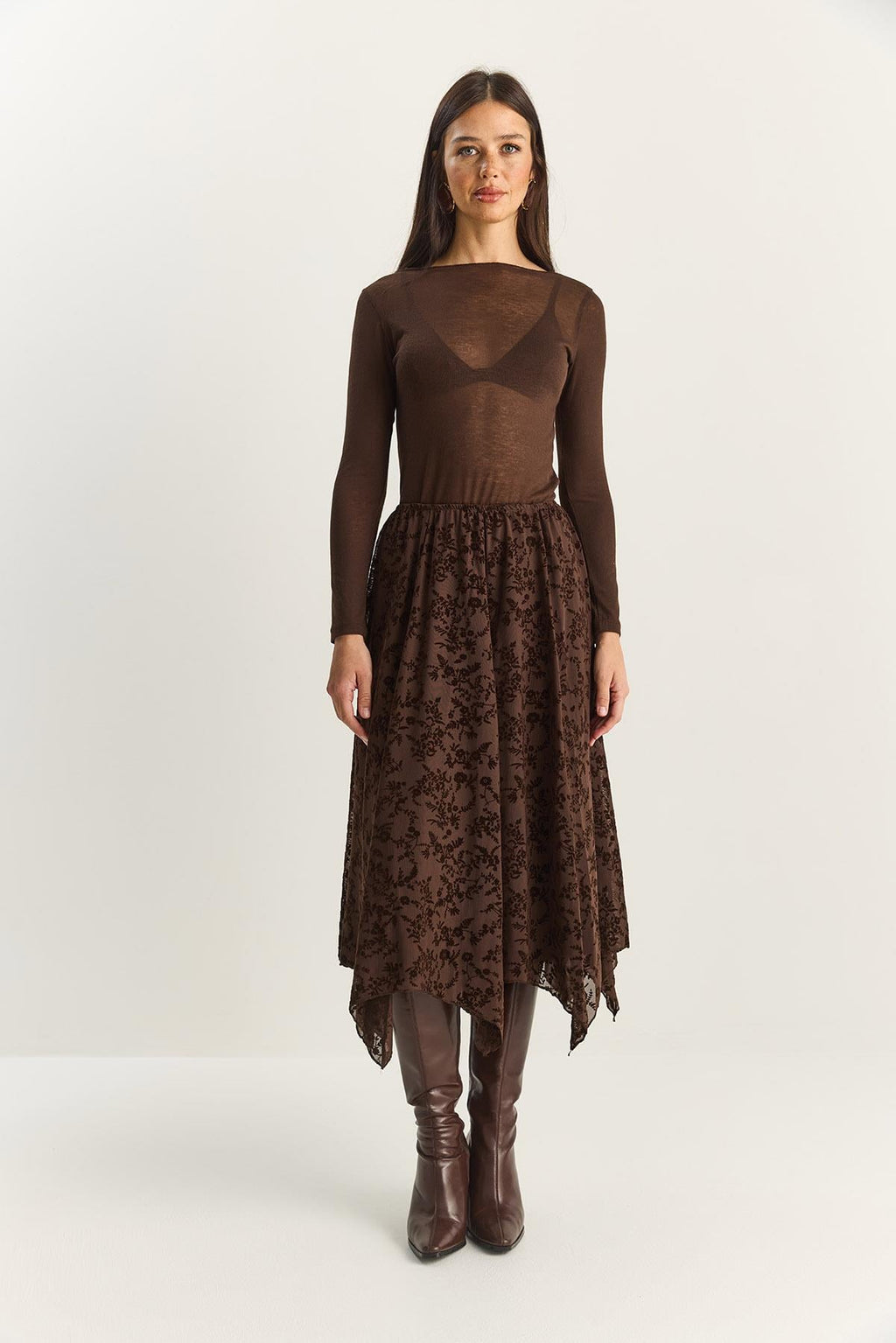 Brown‎ Skirt