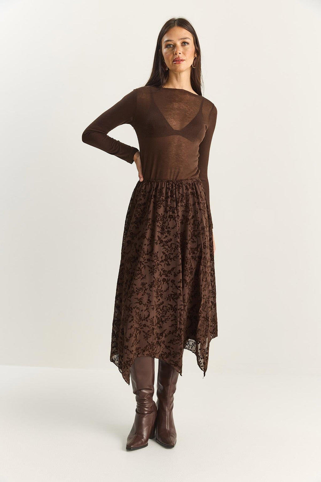 Brown‎ Skirt