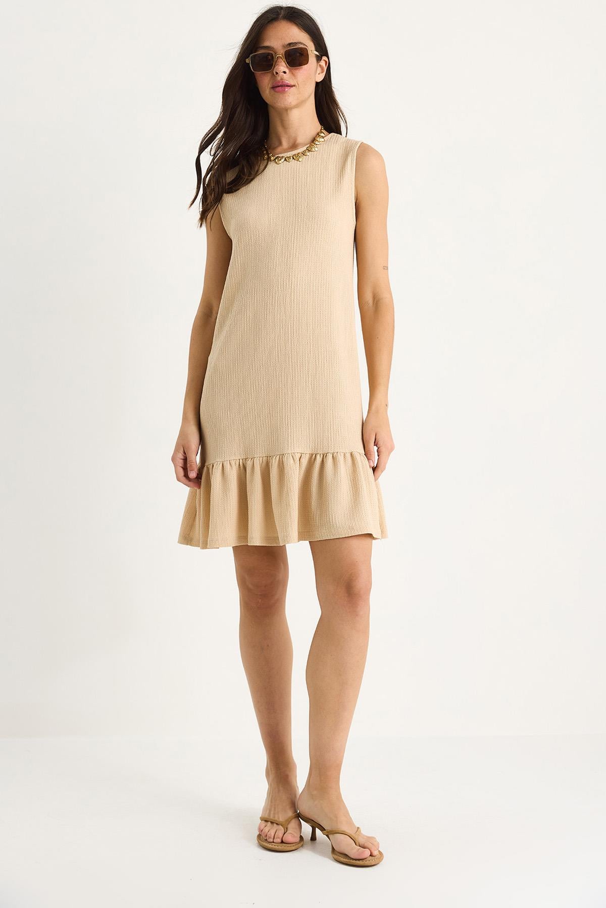 Beige‎ Dress