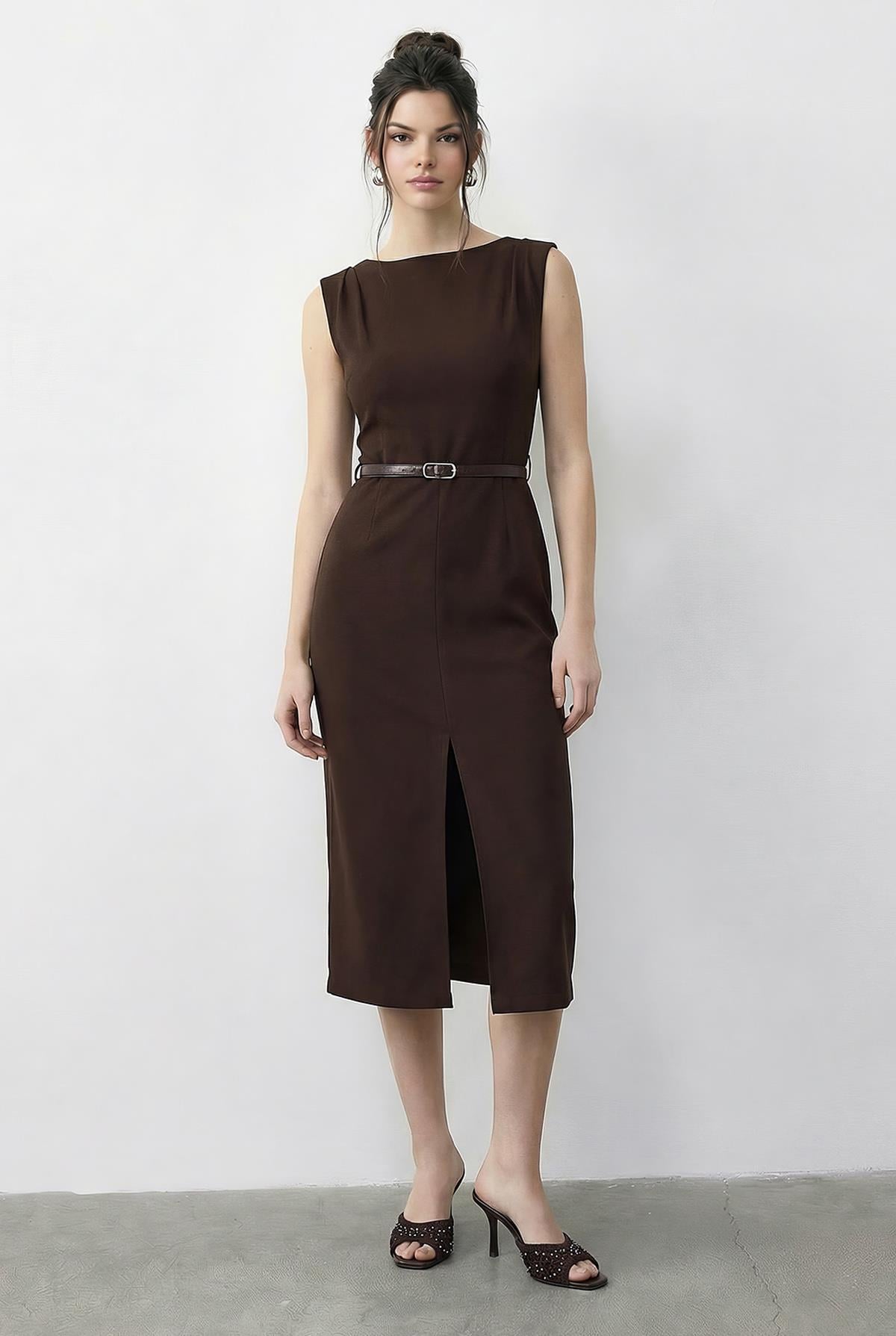 Women's Dark Brown Dress