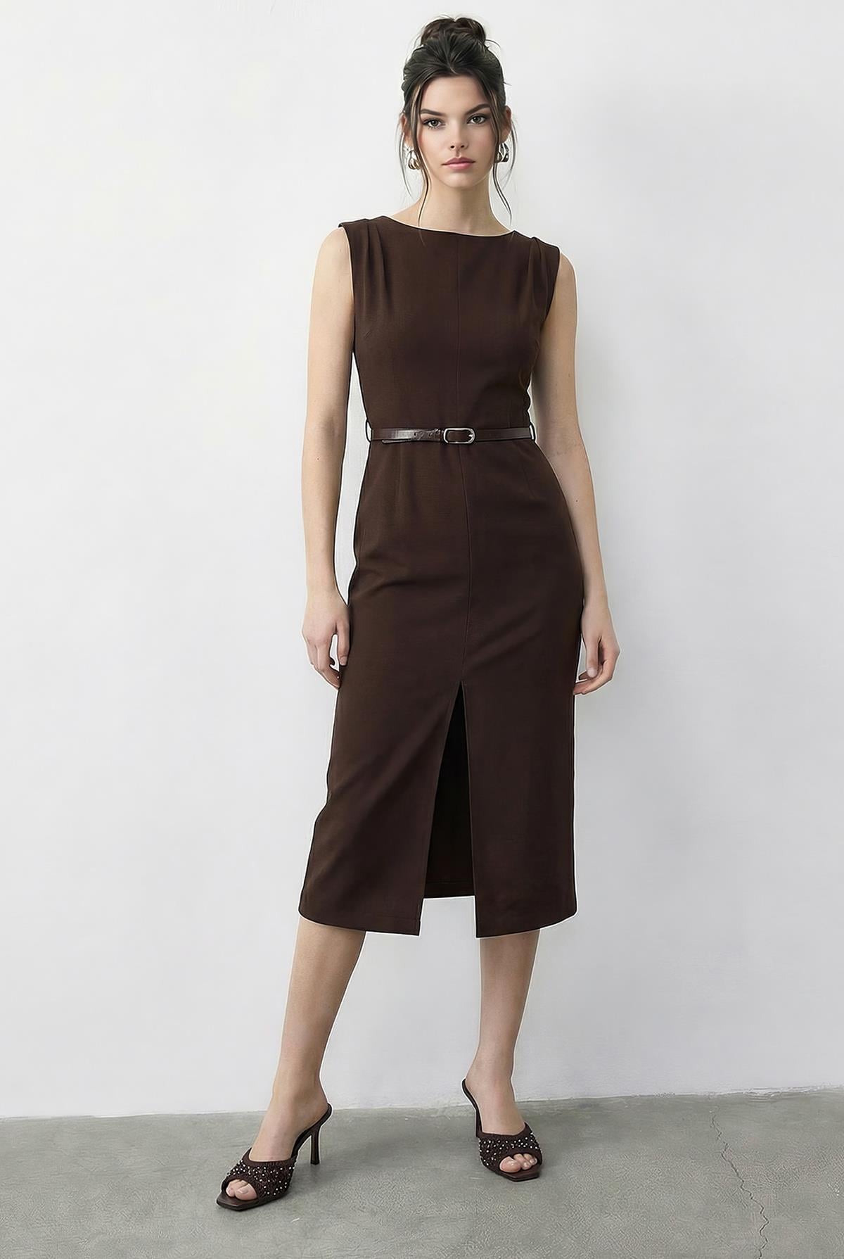 Women's Dark Brown Dress