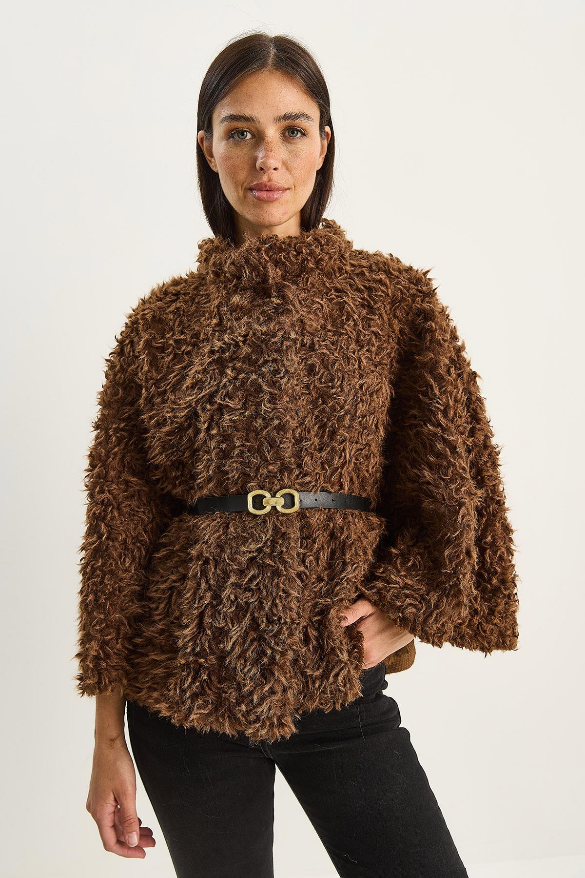 Brown‎ Poncho