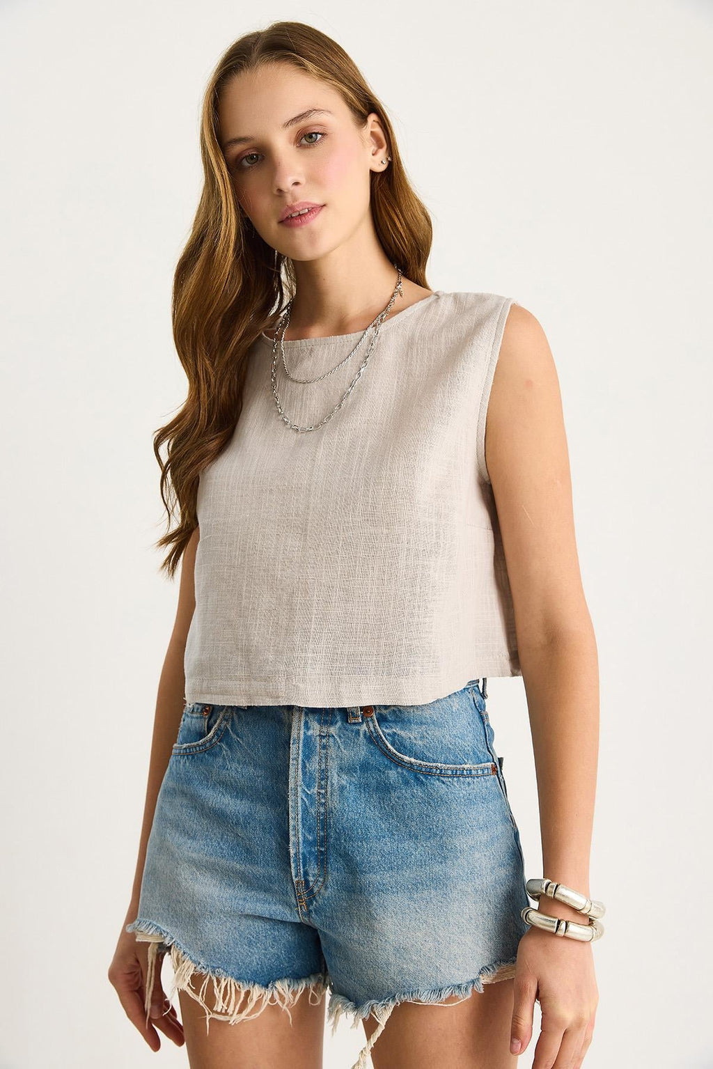 Grey‎ Blouse