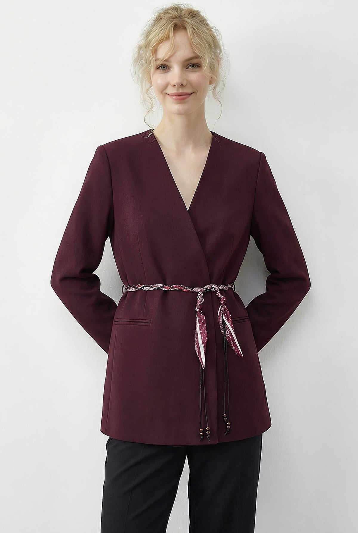 Burgundy Jacket - 57818