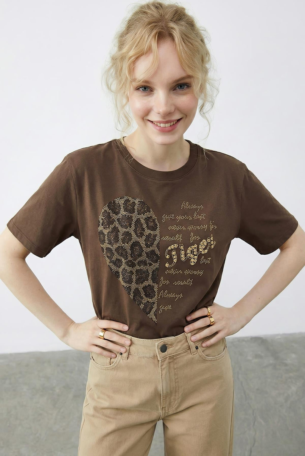 Women's Brown T-Shirt