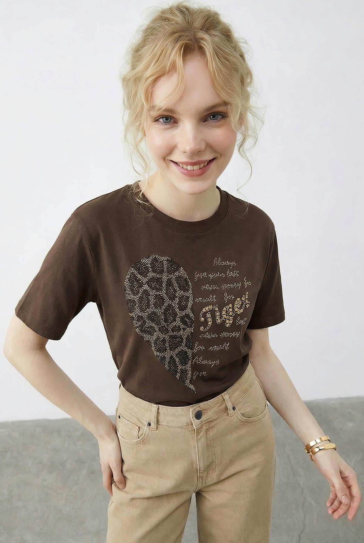 Women's Brown T-Shirt