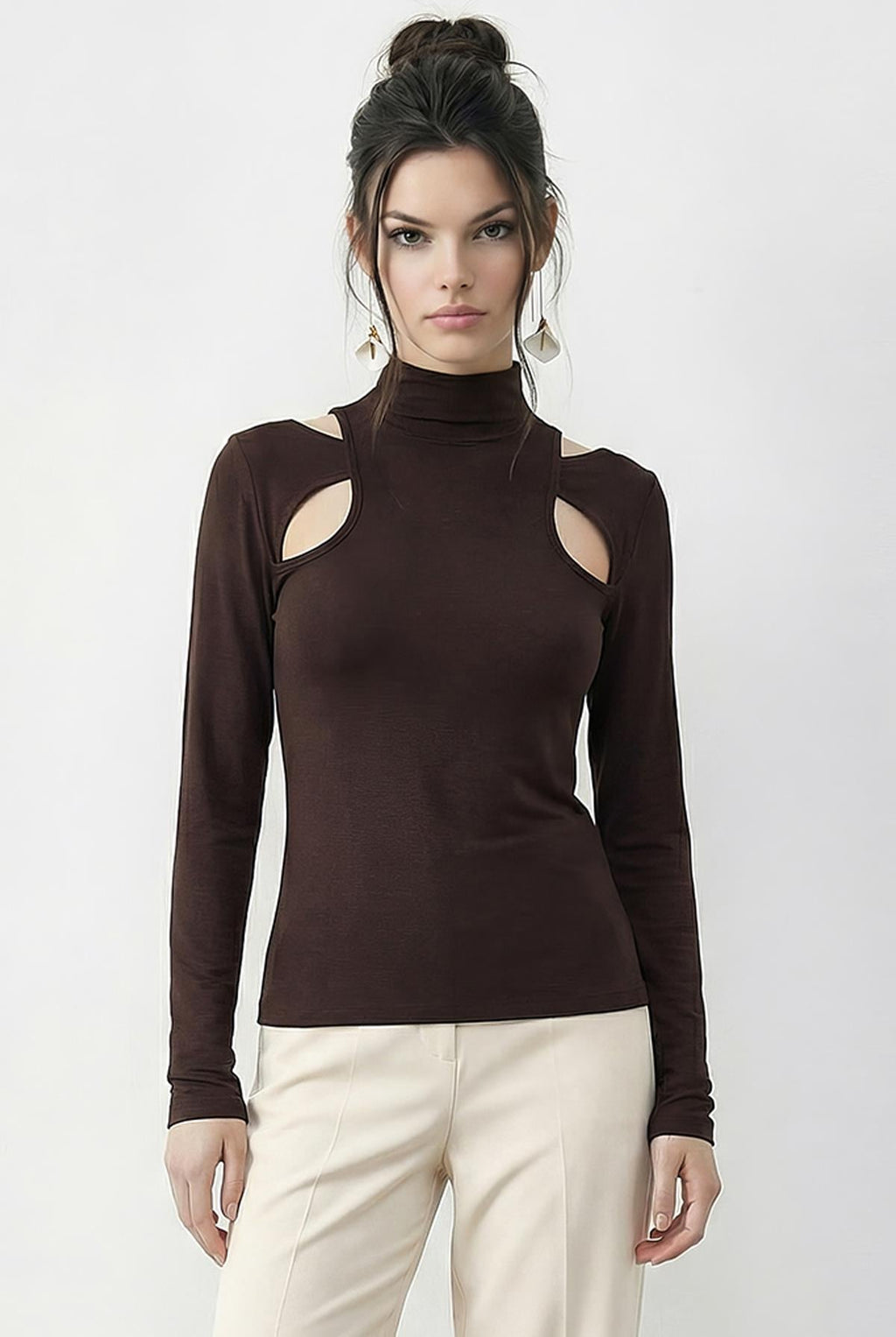 Dark Brown Blouse