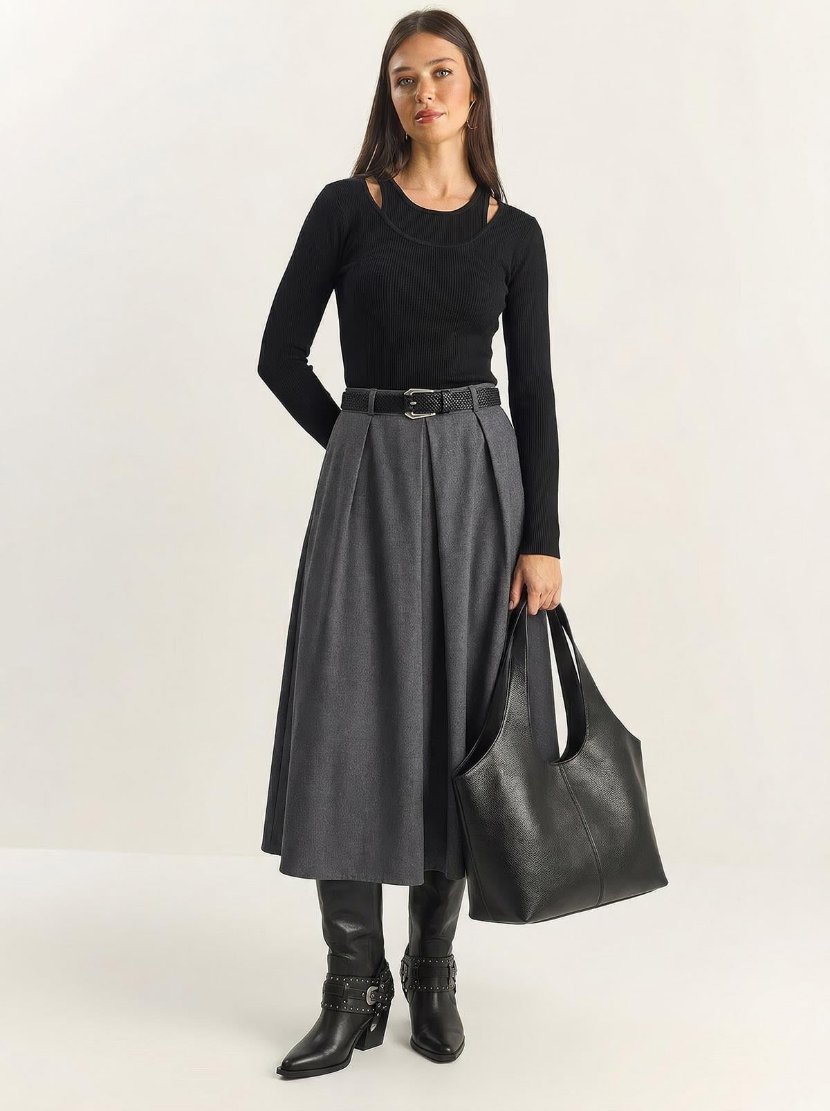 Women's Grey Skirt