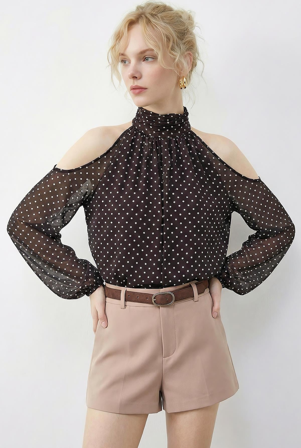Women's Dark Brown Blouse
