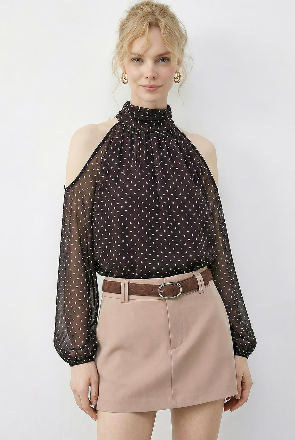 Women's Dark Brown Blouse