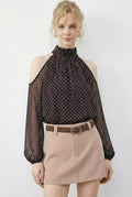 Women's Dark Brown Blouse
