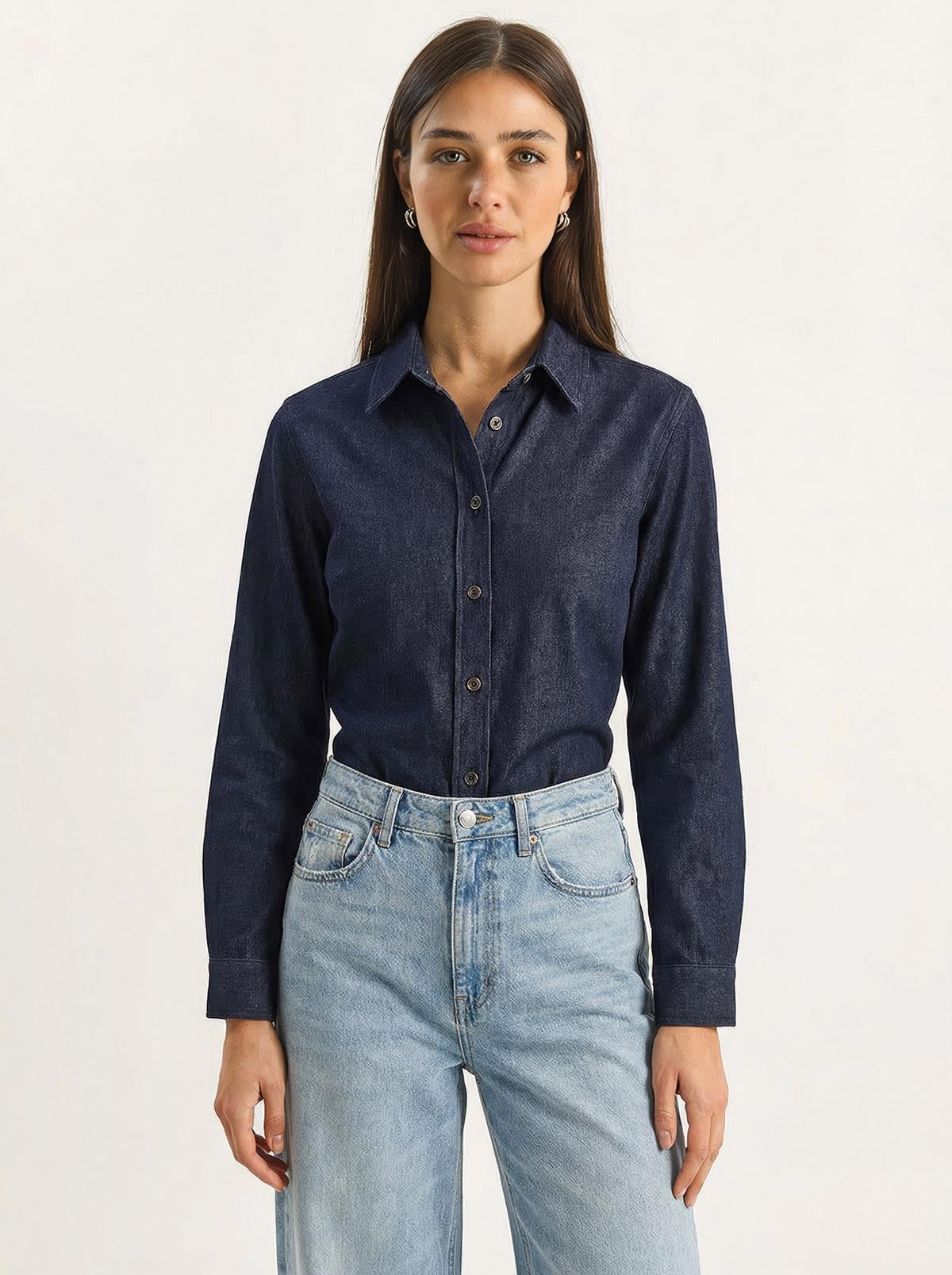 Women's Dark Blue Shirt