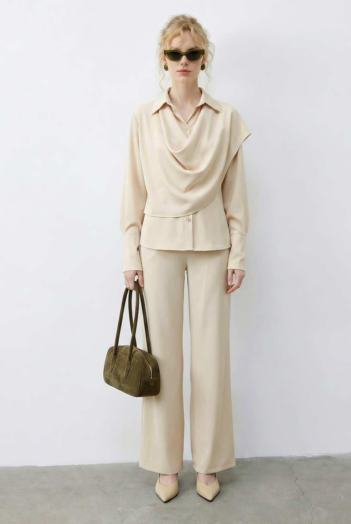 Cream Outfit Set - 57765