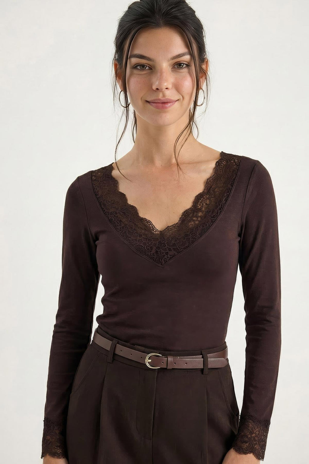 Brown Blouse