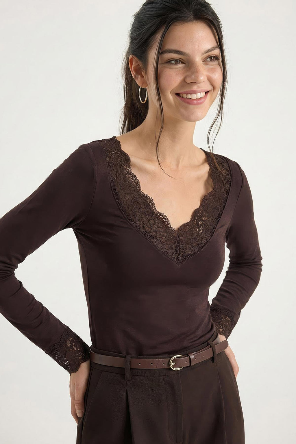 Brown Blouse