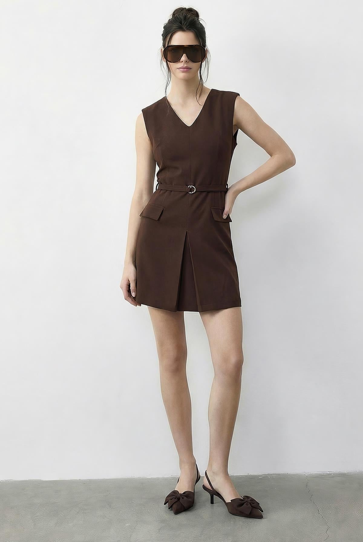 Women's Dark Brown Dress
