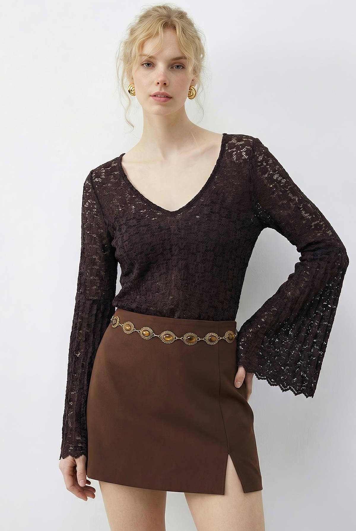 Brown Blouse