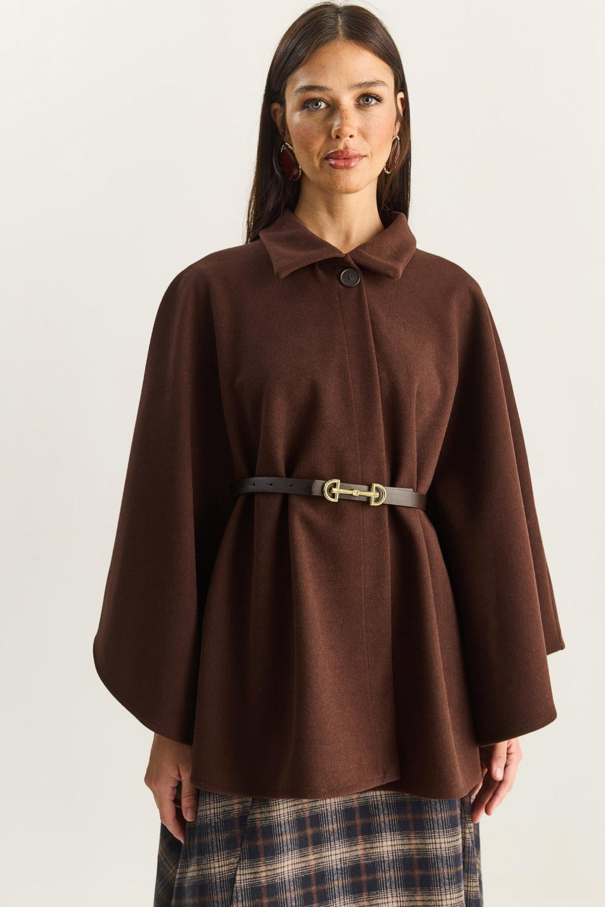 Brown‎ Poncho